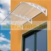 Canopy CELLOX polycarbonate 190x100 White frame translucent hollow chamber roof, for example over an entrance door or windows.  