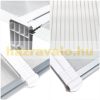 Canopy CELLOX polycarbonate 190x100 White frame translucent hollow chamber roof, for example over an entrance door or windows.  