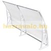 Canopy CELLOX polycarbonate 190x100 White frame translucent hollow chamber roof, for example over an entrance door or windows.  