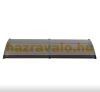 Canopy CELLOX polycarbonate 240x100 black frame brown hollow chamber roof, for example over an entrance door or windows. Transport made easier by packaging