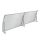 Canopy CELLOX polycarbonate 240x100 gray frame transparent hollow chamber roof for example over entrance doors or windows. Transport made easier by packaging