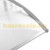 Canopy CELLOX polycarbonate 240x100 gray frame transparent hollow chamber roof for example over entrance doors or windows. Transport made easier by packaging