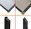 ITALFORM barna előtető 3100x80 cm fekete keret bronz üregkamrás polikarbonát.  A két tartókar között