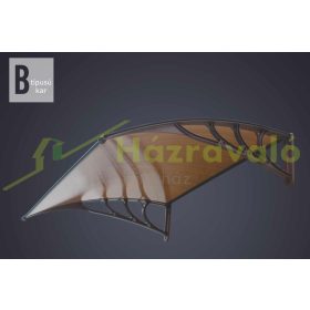   Féltető tartó 100 cm kinyúlású B típusú esővédő tető tartókar fekete szín 1 db konzol tényleges méret 955 mm