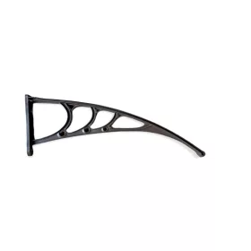  Féltető tartó 80 cm kinyúlású B típusú esővédő tető tartókar fekete szín 1 db konzol tényleges méret 735 mm 