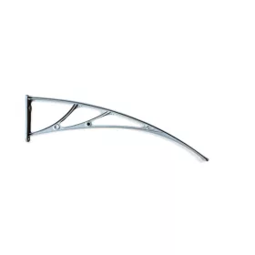   Féltető tartó 120 cm extra nagy kinyúlású C típusú esővédő tető tartókar fehér szín 1 db konzol tényleges méret 1170 mm 