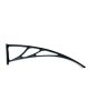Semi-roof support 120 cm extra large extension type C rain protection roof support arm black color 1 bracket actual size 1170 mm