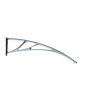 Semi-roof support 120 cm extra large extension type C rain protection roof support arm gray color 1 bracket actual size 1170 mm 