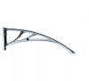  Féltető tartó 60 cm kinyúlású C típusú esővédő tető tartókar fehér szín 1 db konzol tényleges méret 590mm 