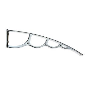   Előtető tartókar 150 cm mély előtetőhöz H típusú fehér színű extra nagy kinyúlású esővédő tető tartókar 1395mm konzol fekete szín 1 db