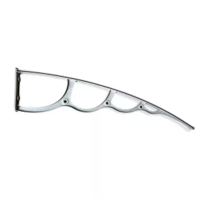   Előtető tartókar 150 cm mély előtetőhöz H típusú fehér színű extra nagy kinyúlású esővédő tető tartókar 1395mm konzol fekete szín 1 db
