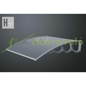   Előtető tartókar 150 cm mély előtetőhöz H típusú fehér színű extra nagy kinyúlású esővédő tető tartókar 1395mm konzol fekete szín 1 db