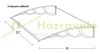 Előtető tartókar 150 cm mély előtetőhöz H típusú fehér színű extra nagy kinyúlású esővédő tető tartókar 1395mm konzol fekete szín 1 db