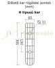 Canopy support arm for 150 cm deep canopies H type gray color rain protection roof support arm 1395mm bracket black color 1 pc