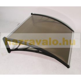   Esővédő áttetsző bronz 100x120 cm előtető tartalék panel 1000x1200x5 mm üregkamrás polikarbonát 200x120, 400x120 cm előtetőknek
