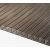 Esővédő előtető tartalék panel 120x100x5 mm üregkamrás polikarbonát áttetsző, bronz