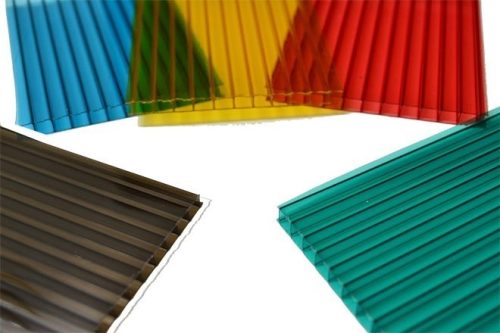 Esővédő előtető tartalék polikarbonát 120 cm kinyúlású panel 1200x1000x5 mm áttetsző zöld