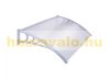 Esővédő áttetsző 150x120 cm előtető tartalék panel 1500x1200x5 mm üregkamrás polikarbonát 150x120, 300x120 cm előtetőknek