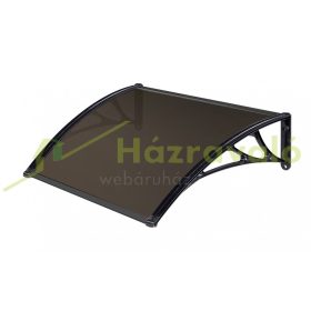   Esővédő áttetsző bronz 150x150 cm előtető tartalék panel 1500x1500x5 mm üregkamrás polikarbonát 150x150, 300x150 előtetőknek