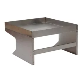   Automata robot fűnyíró előtető ültetőládával rozsdamentes acél védőtető virágágyással 37x60x70 cm inox fűnyíró garázs