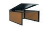 Automatic robot lawn mower canopy WPC protective roof 35x60x70 cm oak effect lawnmower garage
