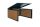 Automatic robot lawn mower canopy WPC protective roof 35x60x70 cm oak effect lawnmower garage