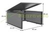 Automatic robot lawn mower canopy WPC protective roof 35x60x70 cm oak effect lawnmower garage
