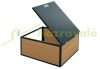 Automatic robot lawn mower canopy WPC protective roof 35x60x70 cm oak effect lawnmower garage