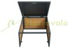 Automatic robot lawn mower canopy WPC protective roof 35x60x70 cm oak effect lawnmower garage
