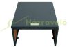 Automatic robot lawn mower canopy WPC protective roof 35x60x70 cm oak effect lawnmower garage