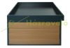 Automatic robotic lawnmower canopy WPC protective roof with planter box 40x60x73 cm oak-effect lawn mower garage