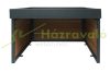 Automatic robotic lawnmower canopy WPC protective roof with planter box 40x60x73 cm oak-effect lawn mower garage