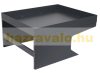 Automatic robot lawn mower awning with planter box protective roof with flower bed metal 37x60x70 cm anthracite lawnmower garage