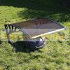 Automatic robotic lawn mower awning with brown polycarbonate protective cover 795 x 430/350 x 1040mm