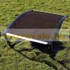 Automatic robotic lawn mower awning with brown polycarbonate protective cover 795 x 430/350 x 1040mm