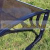 Automatic robotic lawn mower awning with brown polycarbonate protective cover 795 x 430/350 x 1040mm