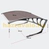 Automatic robotic lawn mower awning with brown polycarbonate protective cover 795 x 430/350 x 1040mm