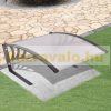 Automatic robotic lawnmower canopy with folding protective roof 795 x 350 x 1040 mm