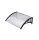 Canopy 100x60 cm black frame colorless cavity chamber polycarbonate roof sheet ZENN type C arm 