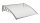 Canopy 100x60 cm gray frame colorless cavity chamber polycarbonate roof sheet ZENN type C arm 