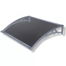 Előtető 120x100cm szürke keret áttetsző polikarbonátat eresszel