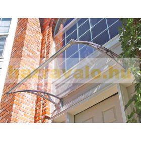   Előtető ZENN 120x100cm szürke keret áttetsző üregkamrás polikarbonát eresszel L típusú karral