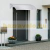 Védőtető 120x100 cm fehér keret áttetsző polikarbonát tető például bejárati ajtó vagy ablakok fölé C
