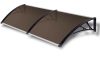 The larger-than-usual cantilever canopy 200x120 black frame bronze cavity chamber polycarbonate semi-canopy type C arm for example over front doors or windows