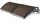 The larger-than-usual cantilever canopy 200x120 black frame bronze cavity chamber polycarbonate semi-canopy type C arm for example over front doors or windows