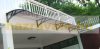 The larger-than-usual cantilever canopy 200x120 black frame bronze cavity chamber polycarbonate semi-canopy type C arm for example over front doors or windows