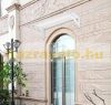 Protective roof 120x100 cm white frame transparent polycarbonate roof e.g. over front door or windows type C arm 