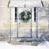 Polycarbonate canopy ZENN 120x80 black frame polycarbonate semi-canopy with bronze hollow chamber for example over front door or windows 