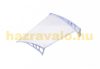 Canopy ZENN straight 120x80 cm gray frame colorless polycarbonate roof sheet type C arm