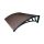 Canopy ZENN 150x100 cm black frame and bronze transparent hollow chamber polycarbonate type B arm door protection roof